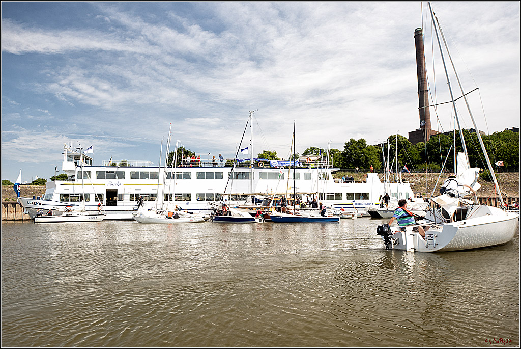 100 Jahre Rheinwoche 2022 - 3. Wettfahrt Duesseldorf  - Duisburg, 04.06.2022,